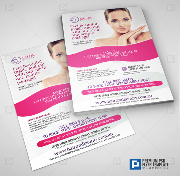 Hair and Make-up Salon Flyer