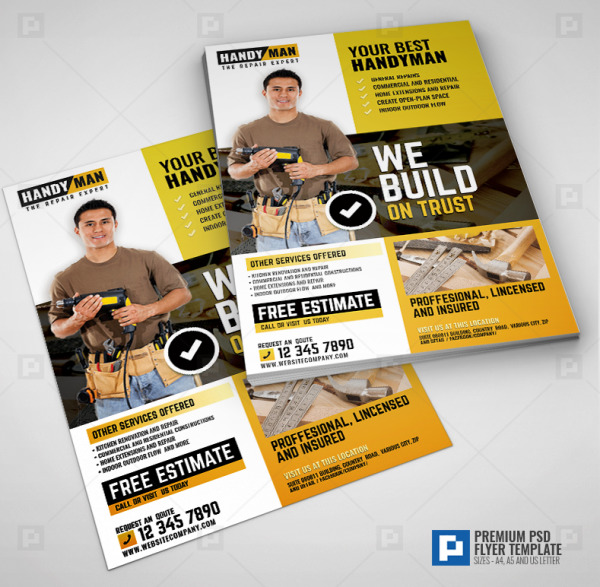 Handyman and Builder Flyer