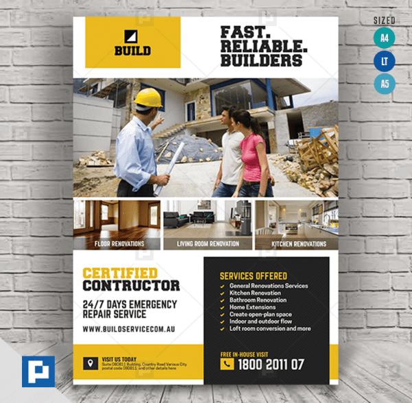 Home Renovation Construction Flyer..