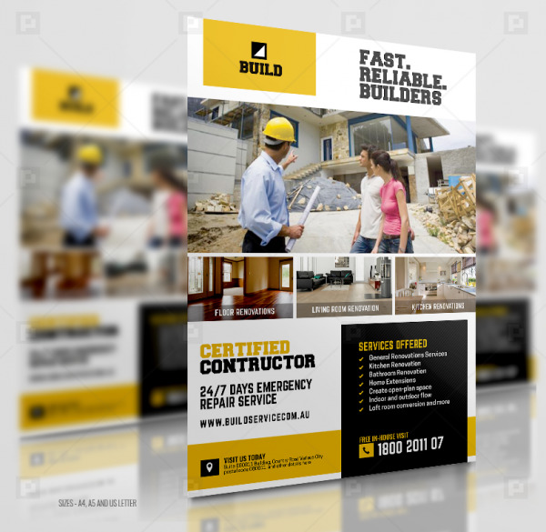 Home Renovation Construction Flyer..