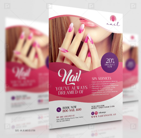 Nail Art Salon Flyer