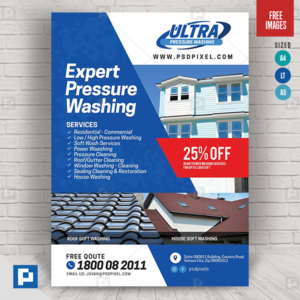 Pressure Washing Promotional Flyer