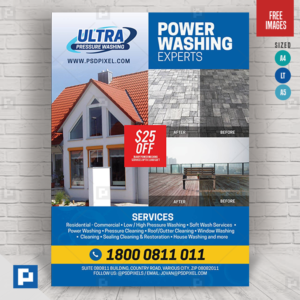 Pressure and Power Washing Flyer