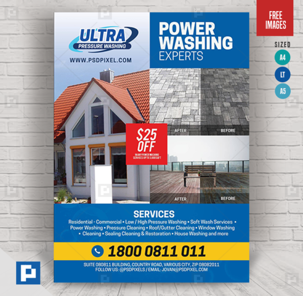 Pressure and Power Washing Flyer