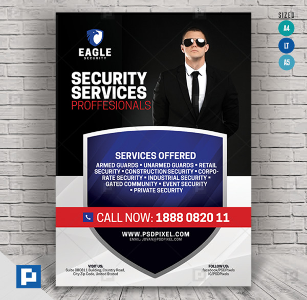 Private Security Services Flyer