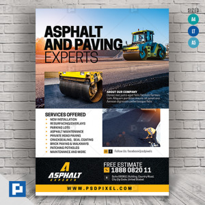 Road Paving Flyer