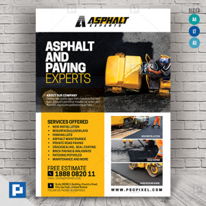 Road Repair and Maintenance Flyer