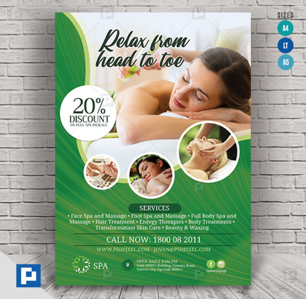 Spa and Resort Promo Flyer