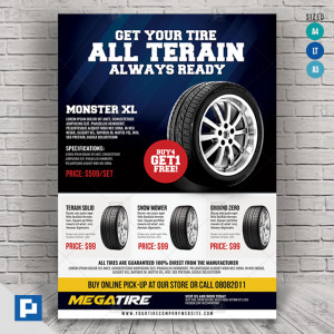 Tire Shop Center Flyer