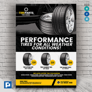 Tire Shop Center Flyer