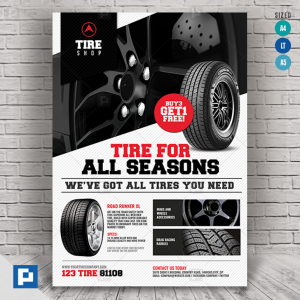 Tire Shop Promotional Flyer