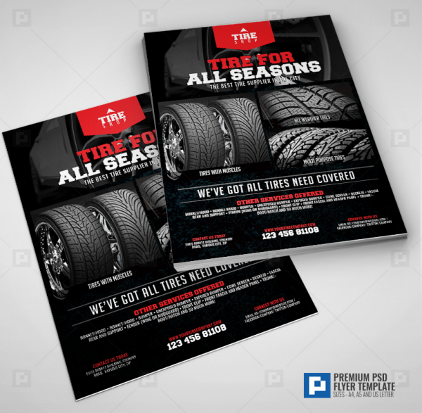 Tire Shop and Accessories Flyer