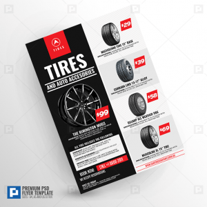 Tire Shop and Accessories Flyer