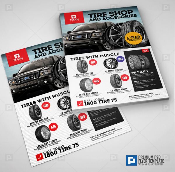 Tire Store Promotional Flyer