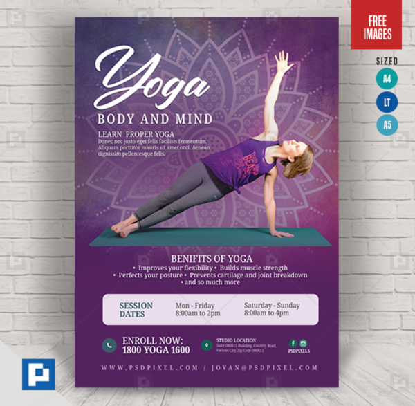 Yoga Promotional Flyer