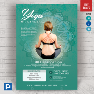 Yoga and Fitness Class Flyer