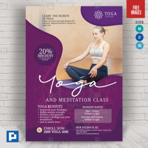 Yoga and Fitness Flyer