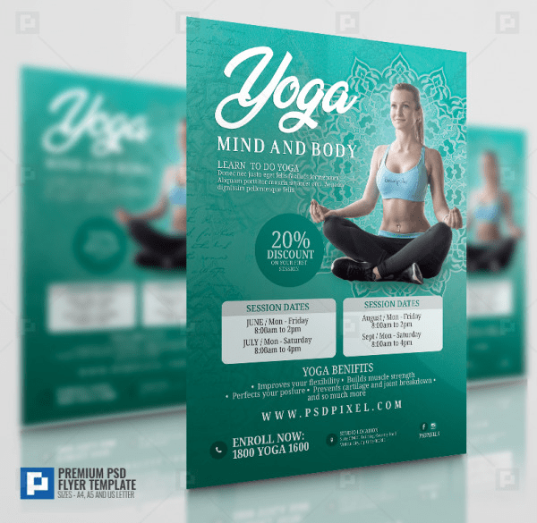 Yoga and Meditation Flyer