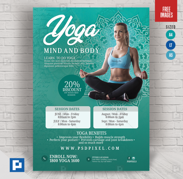 Yoga and Meditation Flyer