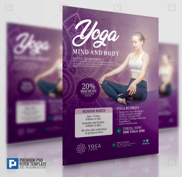 Yoga and Wellness Flyer