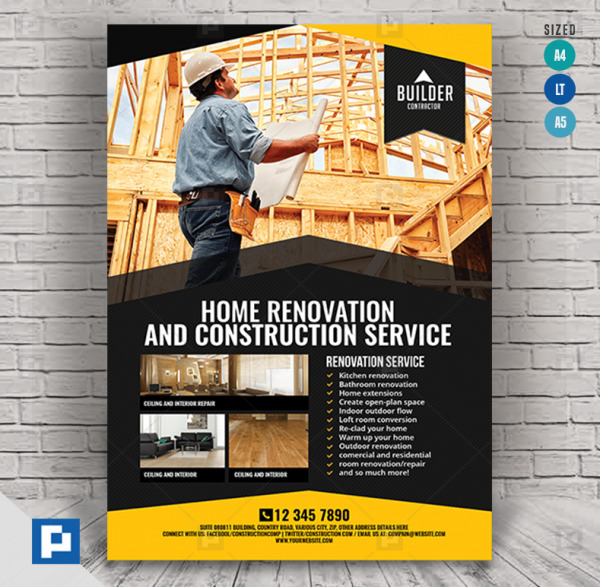 Construction and Building Flyer