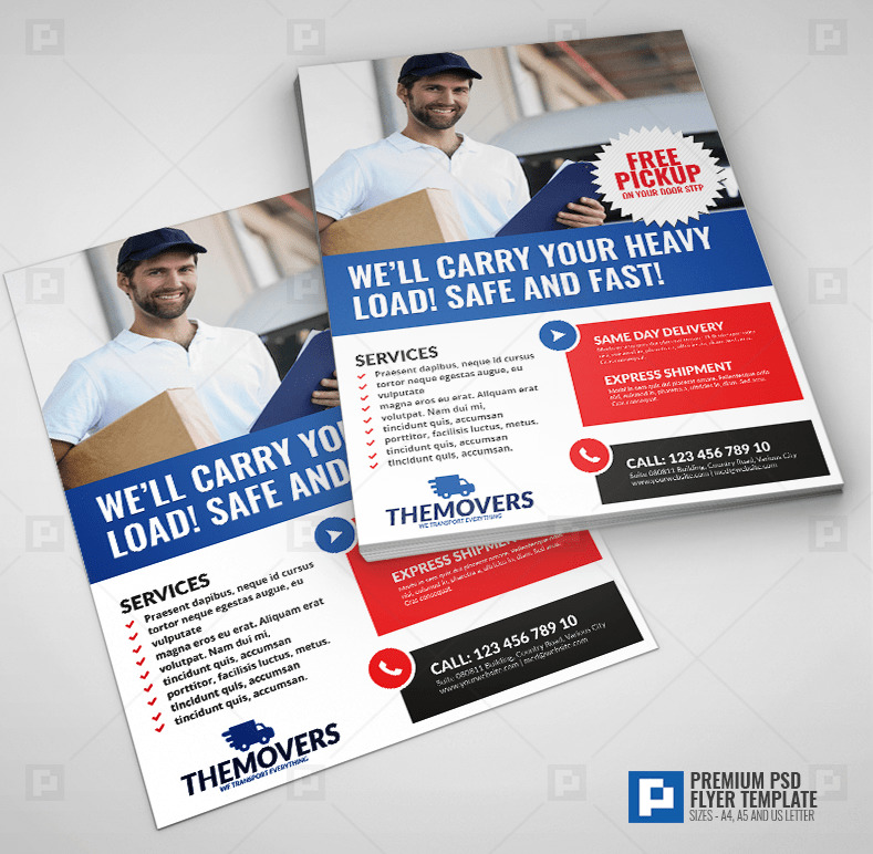 Premium PSD  Delivery service banner template