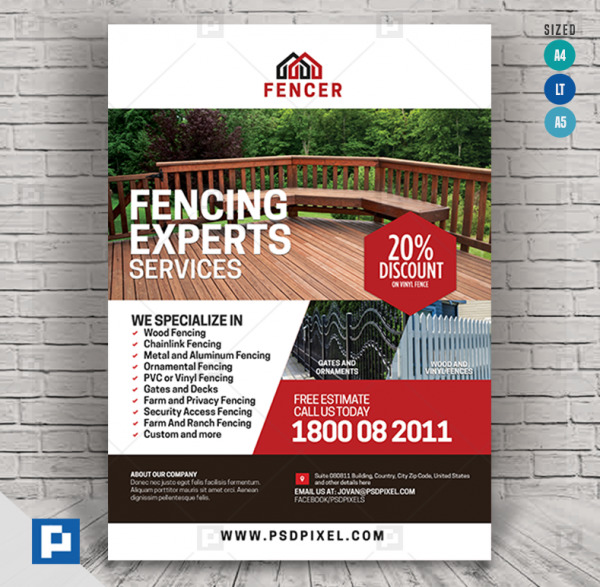 Fence Contractor Flyer