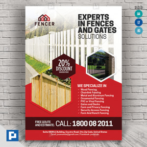 Fence Installation and Repair Flyer