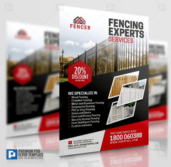 Fencing Business Flyer