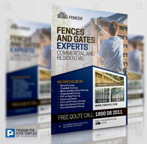 Fencing Company Promotional Flyer