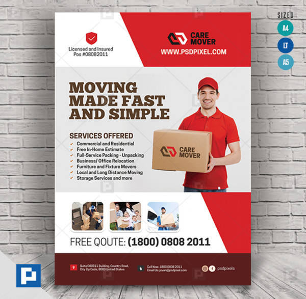 Moving and Delivery Services Flyer