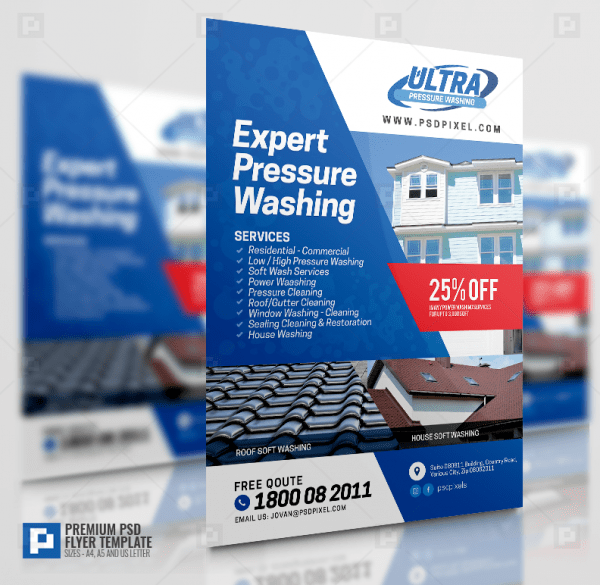 Pressure Washing Promotional Flyer