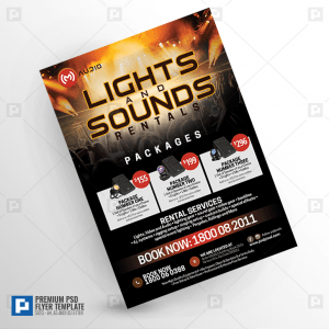 Sound System Rentals Flyer