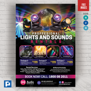 Sounds Rental Company Flyer