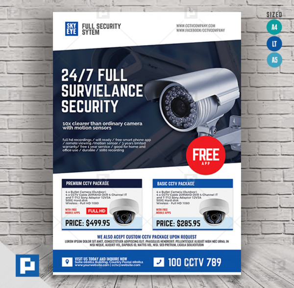 Surveillance Camera Shop Flyer