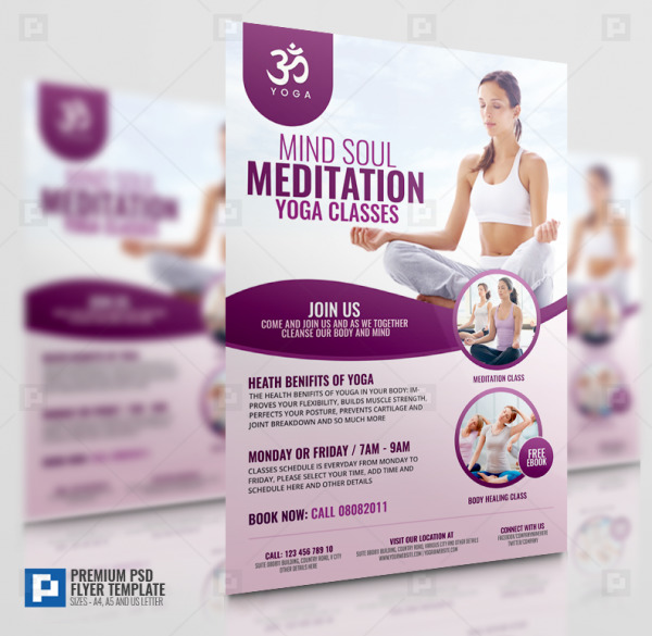 Yoga and Meditation Flyer