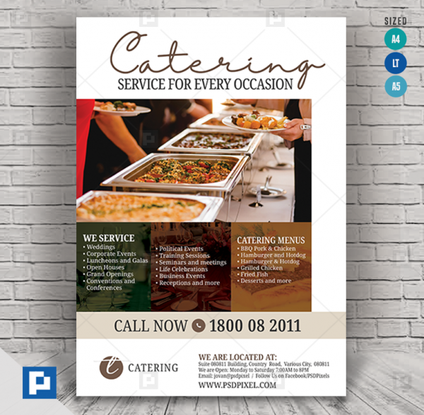 Catering Company Promotional Flyer