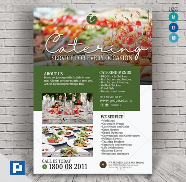 Catering Service Promotional Flyer