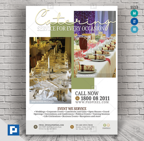 Catering and Event Management Flyer