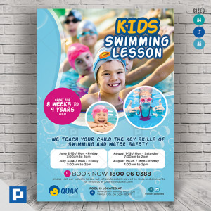 Child Swimming Lesson Flyer