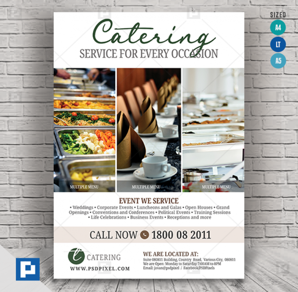 Event Catering Services Flyer