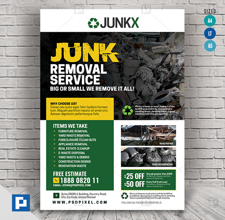 junk-and-trash-removal-flyer-psdpixel