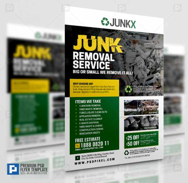 Junk and Trash Removal Flyer