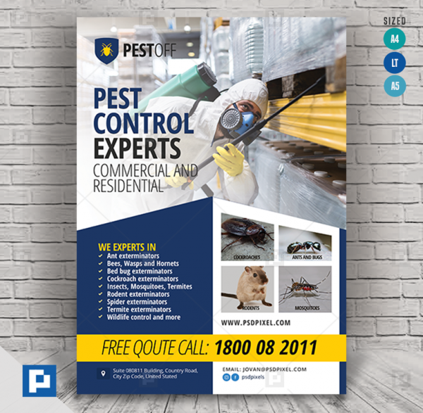 Pest Control Services Company Flyer