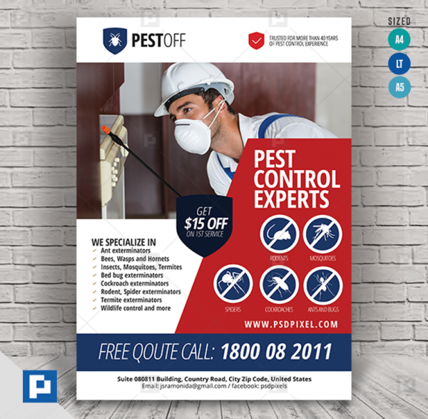 Pest and Animal Control Company Flyer