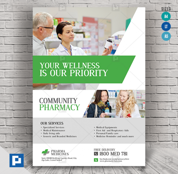 Pharmacy Flyer Design Template