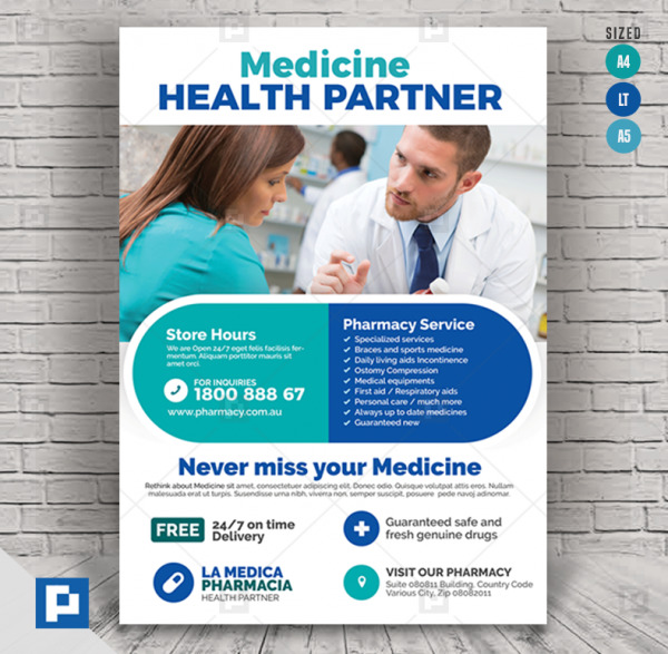 Pharmacy and Drug Store Flyer