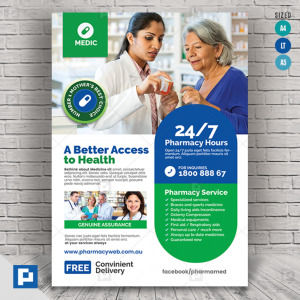 Pharmacy and Health Care Flyer
