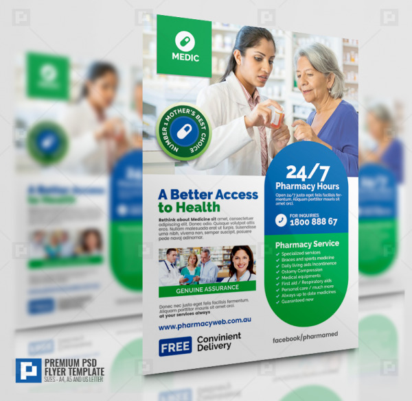 Pharmacy and Health Care Flyer
