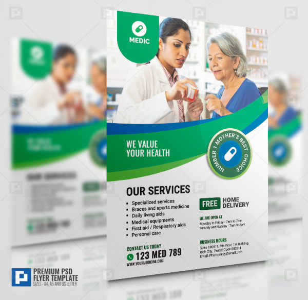 Pharmacy and Health Services Flyer